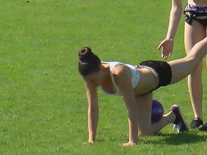 Gymnastic girls warming up Picture 3
