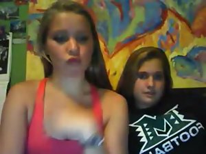 Fun loving teens showing off on webcam Picture 3