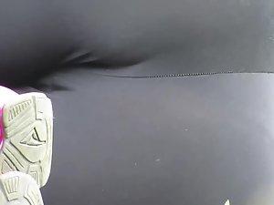 Sideways view of a tasty cameltoe Picture 2