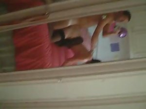 Filming a sex selfie in the mirror Picture 6