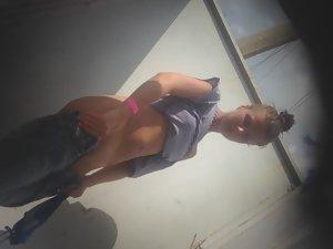 Amazing tan lines around young pussy Picture 8