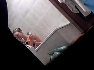 Roommate walks in on her naked in bathroom Picture 4