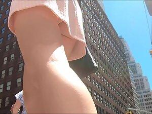Discreetly following to see her upskirt Picture 5