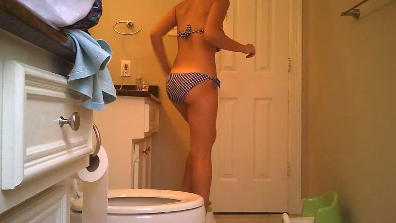 Dirty voyeur caught these panties on his spying camera.