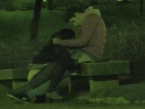 Voyeur caught a blowjob at night in the park Picture 1