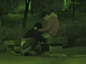 Voyeur caught a blowjob at night in the park Picture 3