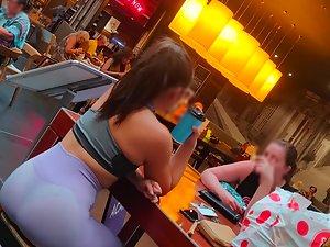 Thick asian ass sitting in tight spandex Picture 6