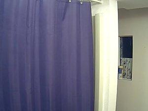 Spying on roommate's naked girlfriend Picture 1