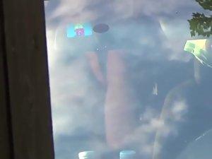 Peeping on their rapid fuck in the car Picture 8