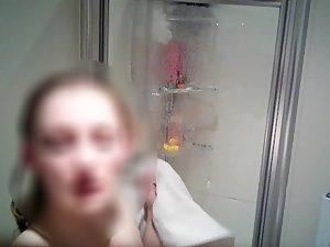 Spying on naked sister shaving her legs in shower Picture 8