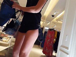 Perfect ass in bent over pose spotted by voyeur Picture 5