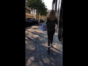 Spectacular moves of tight ass cheeks while she walks Picture 5
