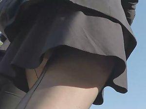 Sexy upskirt of a business woman Picture 7