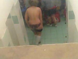 Window peep of naked teen soccer girls Picture 6