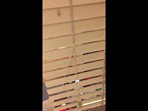 Peeping on big boobs from outside neighbor's window Picture 1