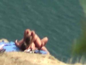 Nice sex on a small beach hill top Picture 8