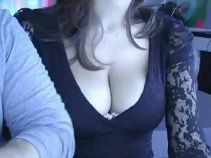 Sharply dressed woman's nipple gets out Picture 5