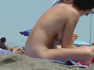 Nudist girl with hairy asshole and pussy Picture 1