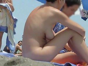 Nudist girl with hairy asshole and pussy Picture 2