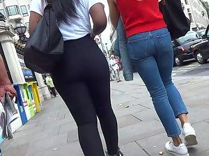 Black teen girl in black tights Picture 4