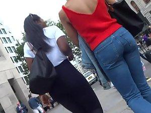 Black teen girl in black tights Picture 8