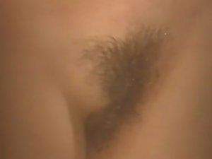 Perfect hairy pussy peeped in close up Picture 6