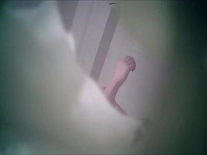 Peeping a young babe's shower Picture 2