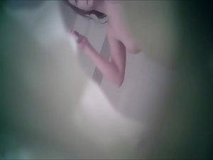 Peeping a young babe's shower Picture 3
