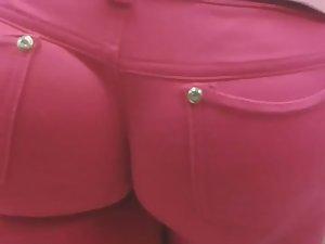 Hot ass in very tight pink pants Picture 2
