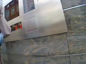 Teen girl's sexy butt and stockings Picture 6