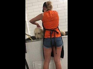 Watching her fine ass while she washes the dog Picture 2