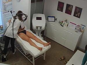 Spying on fancy woman getting naked for hair removal Picture 4