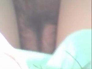 Neatly trimmed pussy caught in the park Picture 7