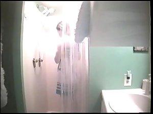 Sporty girl dressing after a hot shower Picture 4