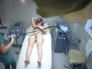 Spying on hair removal of a petite girl Picture 6