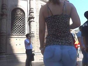 Tiny ass wiggles in tight jeans Picture 4