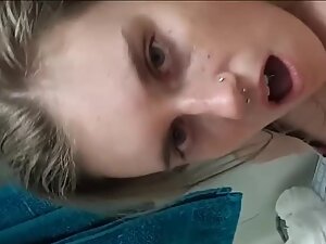 Uncomfortable anal sex makes her moan