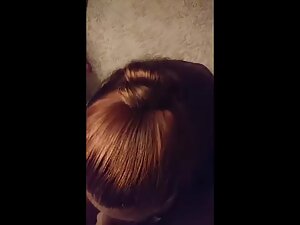 Redhead wife sucks dick and swallows cum Picture 8