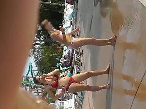 Cameltoes of hot pool girls Picture 4