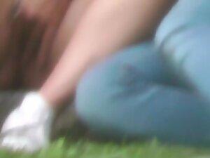 Kissing and pussy fingering is zoomed in by a voyeur Picture 7