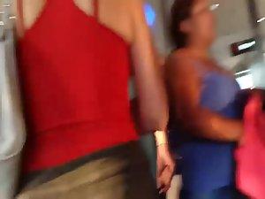 Voyeur is looking at a group of teen girls Picture 3