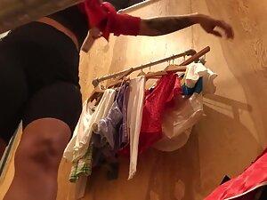 Fuckable tattooed girl caught by voyeur in fitting room Picture 5