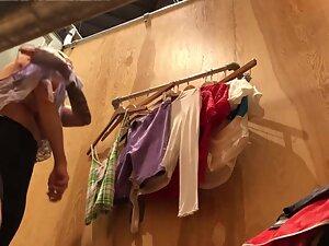 Fuckable tattooed girl caught by voyeur in fitting room Picture 7