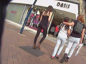 Slutty teen walks with her mother Picture 3