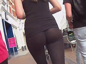 Slutty teen walks with her mother