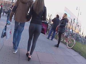 Hipster couple caught in shopping mall