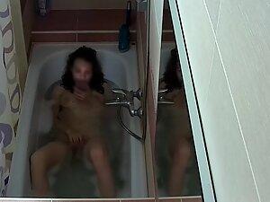 Roommate caught texting and masturbating in bathtub Picture 6