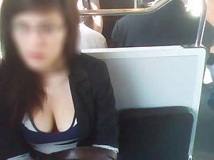 Depressed commuter with big boobs Picture 5