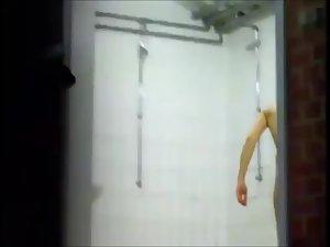 Voyeur peeps girls in the showers Picture 5