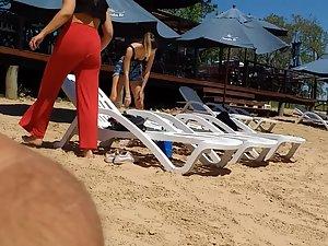 Two fully different but fuckable friends on beach Picture 1